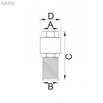 Zawór zwrotny 5/4" z koszem do hydroforu